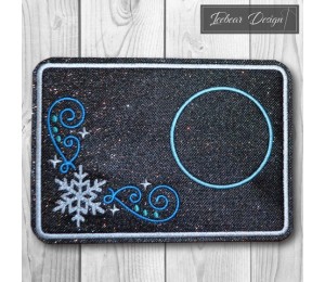 Stickserie ITH - Mug Rugs Snow Swirls